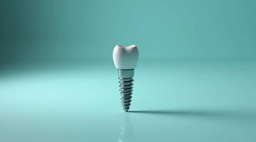 ایمپلنت دندان با پایه تیتانیومی و روکش